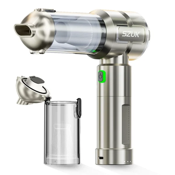 SZUK Cordless Mini Vacuum Cleaner - Removable Battery with Flashlight