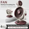 USB Rechargeable Desk Fan - Portable Adjustable Air Circulator