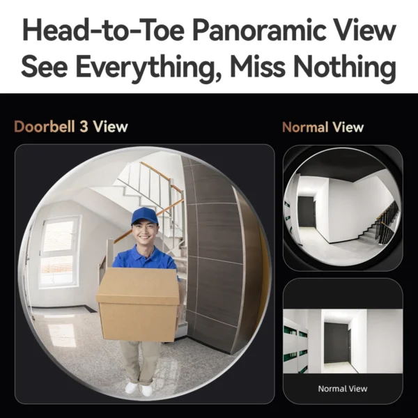 S16c5f0ca90264f7cac9cdbdf9239b5d4t.webp IMOU 2K Smart Video Doorbell - 360° View with Chime
