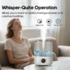 Kinscoter 5L Ultrasonic Air Humidifier - Large Capacity Cool Mist Diffuser