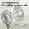 S26a36d7d6faf4bc5b7f05de0eac83e228.webp Foldable Tripod Portable Fan - 3000mAh Rechargeable with LED Display