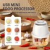 S4605580ae6834871a4a2ce81e73fc358e.webp 350ML USB Electric Food Chopper - Multifunctional Meat & Vegetable Grinder