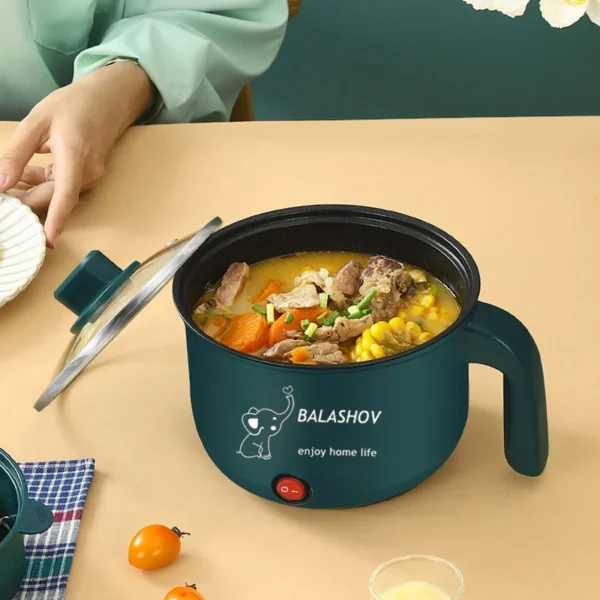 Mini Electric Rice Cooker - Non-Stick Multi-Function Cooking Pot