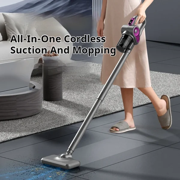S6a91331d9ed64da4b3c3be6ee7cff7197.webp 4-in-1 Cordless Stick Vacuum Cleaner - Multi-Surface Cleaning