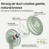 S6d3b518bf6f24749a68456f7bcd13a1fA.webp Vintage Rechargeable Desk Fan - 5-Speed Quiet Air Circulator