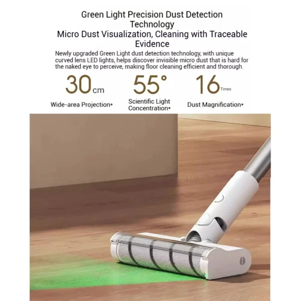 Xiaomi Mijia Cordless Vacuum Cleaner 2 - 24kPa Suction with Dust Display