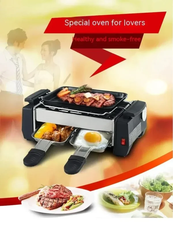 Smoke-Free Electric Grill - Non-Stick Family BBQ Grill