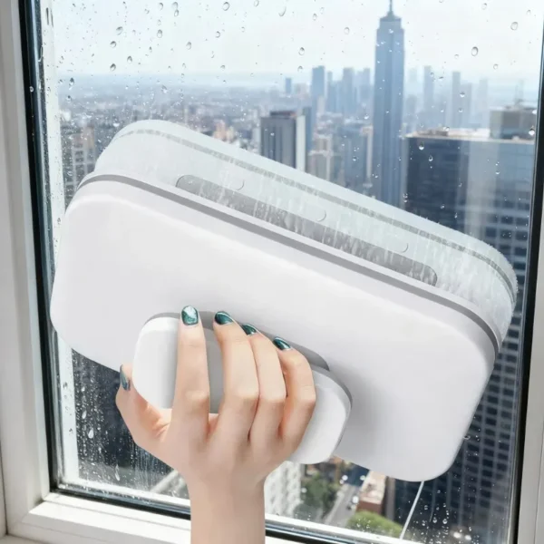 Double-Sided Magnetic Window Cleaning Brush - Glass Cleaning Tool