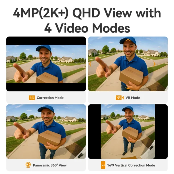S74d02c80aa664646b1fcea8a9415847er.webp IMOU 2K Smart Video Doorbell - 360° View with Chime