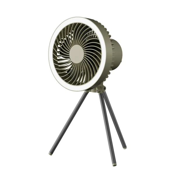 S8cfab8e731da426e8e8305f2fd79c491a.webp 10000mAh Rechargeable Camping Fan - Portable Tent Fan with LED Light & Power Bank