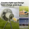 S974fb9f8a4384dd892aa6f458ea18969i.webp 10000mAh Rechargeable Camping Fan - Portable Tent Fan with LED Light & Power Bank