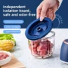 S99acae97ea084355a10e94f299750fc72.webp 350ML USB Electric Food Chopper - Multifunctional Meat & Vegetable Grinder