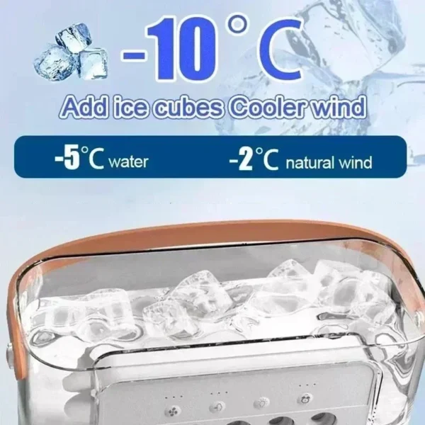 3-in-1 Portable Air Cooler - Cooling Fan with Humidifier & LED Night Light