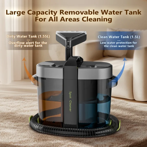 S9ef2a0ba64d14802b4e6651448fc5055t.webp 600W Carpet Cleaner Machine - 16kPa Deep Cleaning Spot Cleaner