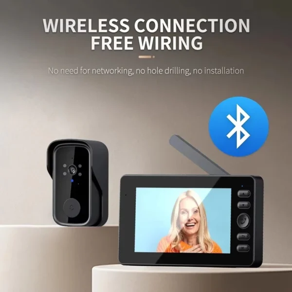 Sabdf94af7f984ed2a58ae4944e73b93aT.webp Smart Wireless Video Doorbell - 1080P HD with Two-Way Audio