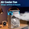 3-in-1 Portable Air Cooler - Cooling Fan with Humidifier & LED Night Light