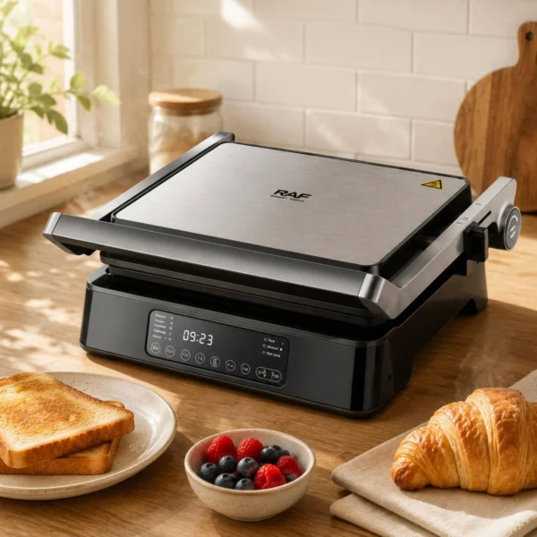 Sd07886f01d8e4f5e87519288db2eb316e.webp 2-in-1 Smart Panini Grill - Non-Stick with Detachable Plates