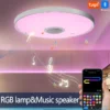 Smart RGB LED Ceiling Light - App & Remote Control with Bluetooth Speaker