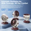 USB Rechargeable Desk Fan - Portable Adjustable Air Circulator