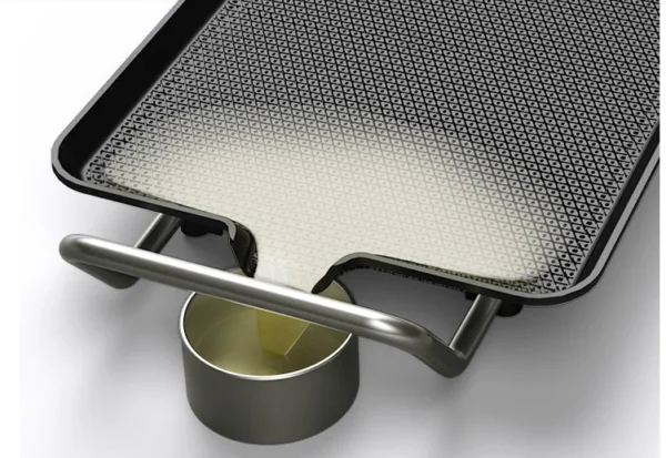 Electric Non-Stick Grill Pan - Fast Heating BBQ & Frying Plate