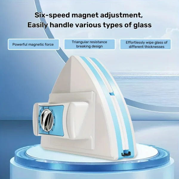 Sf7db21e21f9b4b99a233b92dcdcd8682T.webp Adjustable Magnetic Window Glass Cleaner - Double-Sided Cleaning Brush