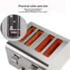 Commercial Stainless Steel Toaster - 4-Slice Automatic Bread Maker