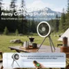 Sfdea105a61fb45f29dd78c859e2fb448G.webp 10000mAh Rechargeable Camping Fan - Portable Tent Fan with LED Light & Power Bank